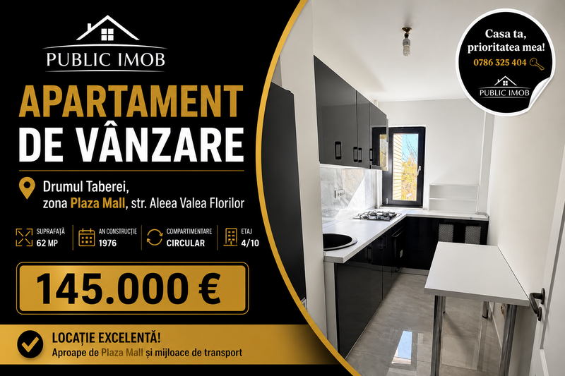 Drumul Taberei, zona Plaza Mall, str Aleea Valea Florilor